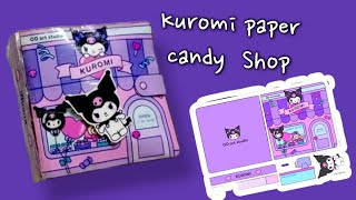 【DIY PAPER】KUROMI BOOK CANDY SHOP ●KUROMI CRAFTS ●KUROMI SQUISHY BOOK ●SANRIO ●DIY ●Diy PAPER CRAFTS