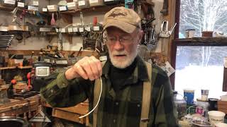 Making beeswax candleshand dipped