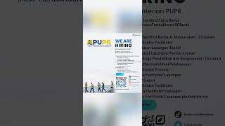 Lowongan Kerja Kementerian PUPR | 4 Juni 2023