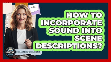 How To Incorporate Sound Into Scene Descriptions?