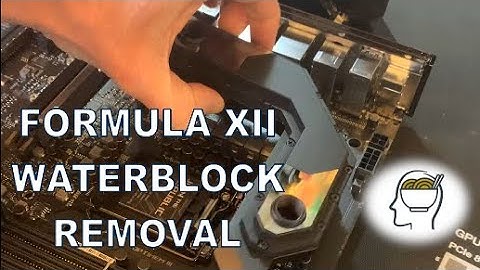 How to Remove the VRM Waterblock from the Asus Formula XII Motherboard