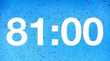 timer - 81 minute countdown with rain sounds