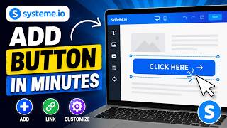 How to Add a Button to a Page in systeme.io | Add a Button to a Page in systeme.io