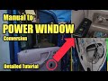 Pawis window to POWER WINDOW Conversion