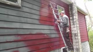 Painting whole house with KRAUSE & BECKER Electric Paint Spray Gun