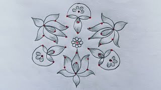 Diwali Special Flower Rani Dots Deepam Kolam Easy And Simple Deepavali Rani
