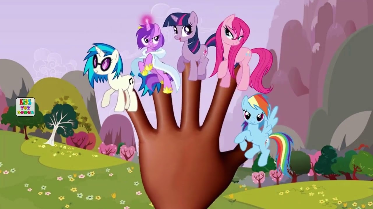 My Little Pony Funny Cartoon Animation Finger Family Nursery Rhymes For Children   MLP Family