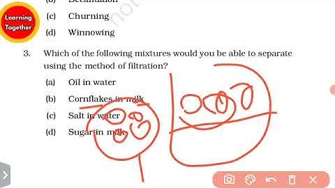 NCERT Class 6 SCIENCE Chapter 3 Question Answer  Separation of Substances  @LEARNING TOGETHER