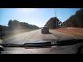 Idiot crosses gore to illegally reenter highway