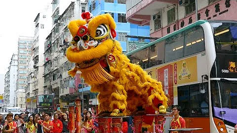 Chinese New Year 2019 Lion Dance, Hong Kong - DayDayNews