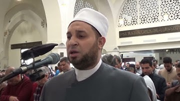 تحبير رائع لسورة النجم والكوثر من صلاة الجمعة بصوت الشيخ مصطفى عزت حميدان