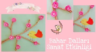 Bahar Mevsimi Bahar Çiçekleri Sanat Etkinliği Spring Flowers Art Event