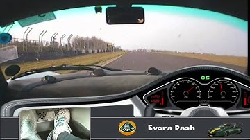 Lotus Evora - Sample Dash - Race Technology VIDEO4 Castle Combe
