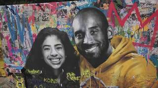 Kobe and Gigi Bryant tribute by LA Artist 2020