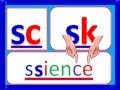 S Family Consonant Sounds; sc, sh, sk, sl, sn, sm, sp, st, sw, sy, squ