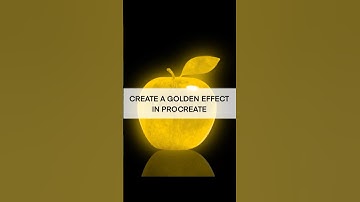 How to create gold effect in procreate #shortvideo #tutorial