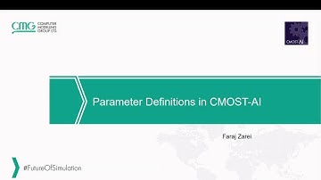 CMG Tutorial: How to Create CMOST Parameters