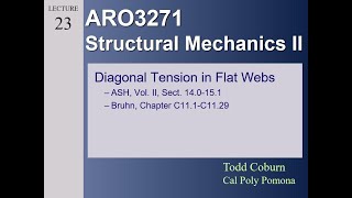 Structures III: Stability - L-04 Analysis of Beams in Diagonal Tension