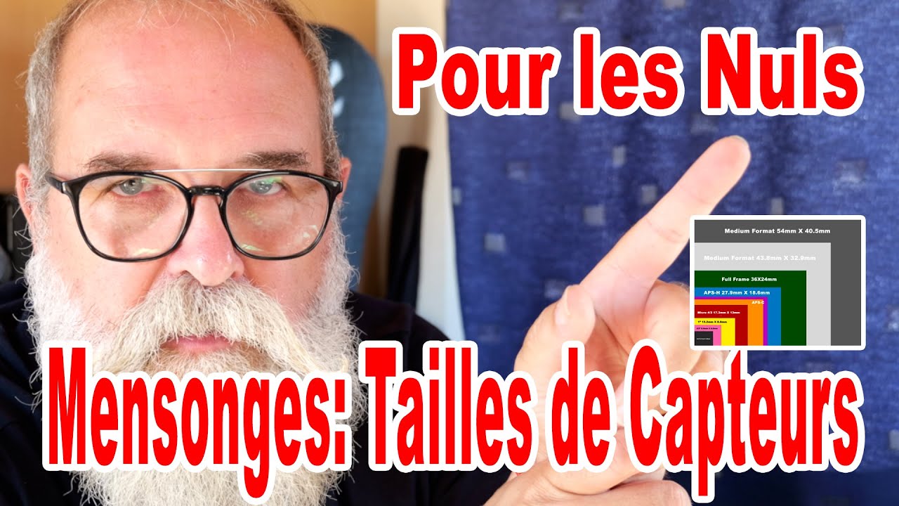 Les Tailles de Capteurs d'Appareils Photo - Explication pour les Nuls - EN FRANÇAIS