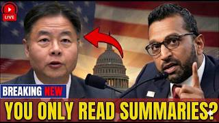 JUST IN: Ted Lieu Corners Kash Patel Over Epstein Files Contradiction