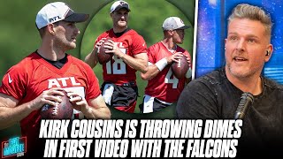 Kirk Cousins Is Throwing DARTS In First Video With Falcons | Pat McAfee Reacts
