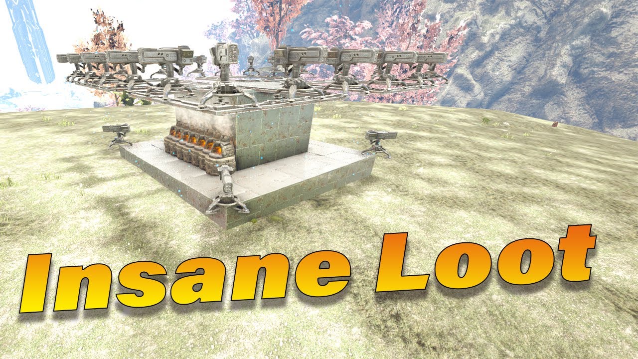 Raiding a Crystal Isles Floating Island Base | Ark PvP