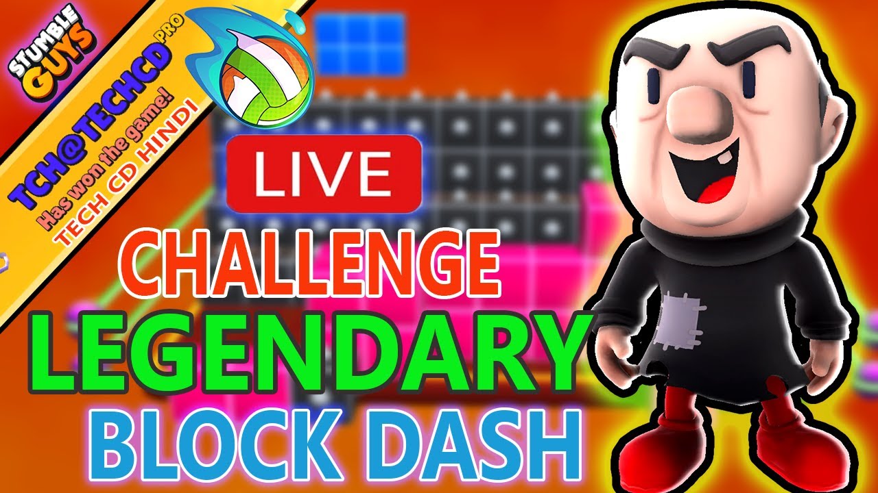 Live De Stumble Guys / Stumble Guys Ao Vivo Jogando Block Dash Legendary  Com Inscritos 