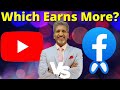 Youtube earning vs facebook earning i shorts i ytshorts i youtube i facebook