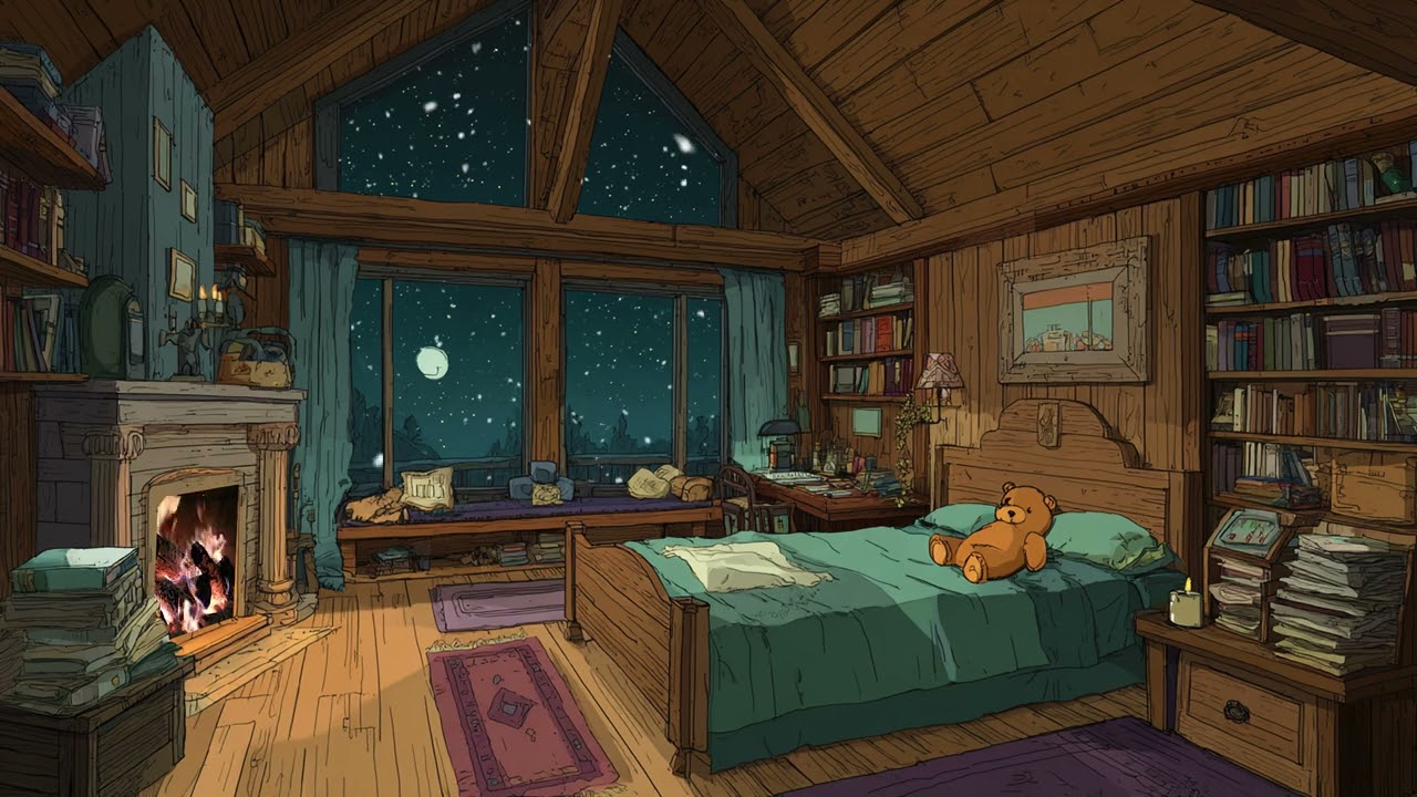 Winter Quiet & Firelight Harmony | Gentle Music for Relaxation, Study & Sleep