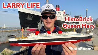 Larry life HistoBrick Queen Mary visits the real Queen Mary in Long Beach, California! 🚢 ⚓️
