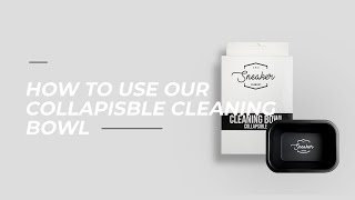 How to use our collapsible bowl | The Sneaker Laundry
