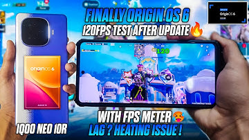 ORIGIN OS 6 IN IQOO NEO 10R 120FPS TEST💀 PERFORMANCE TEST | BGMI 4.1 UPDATE 🔥