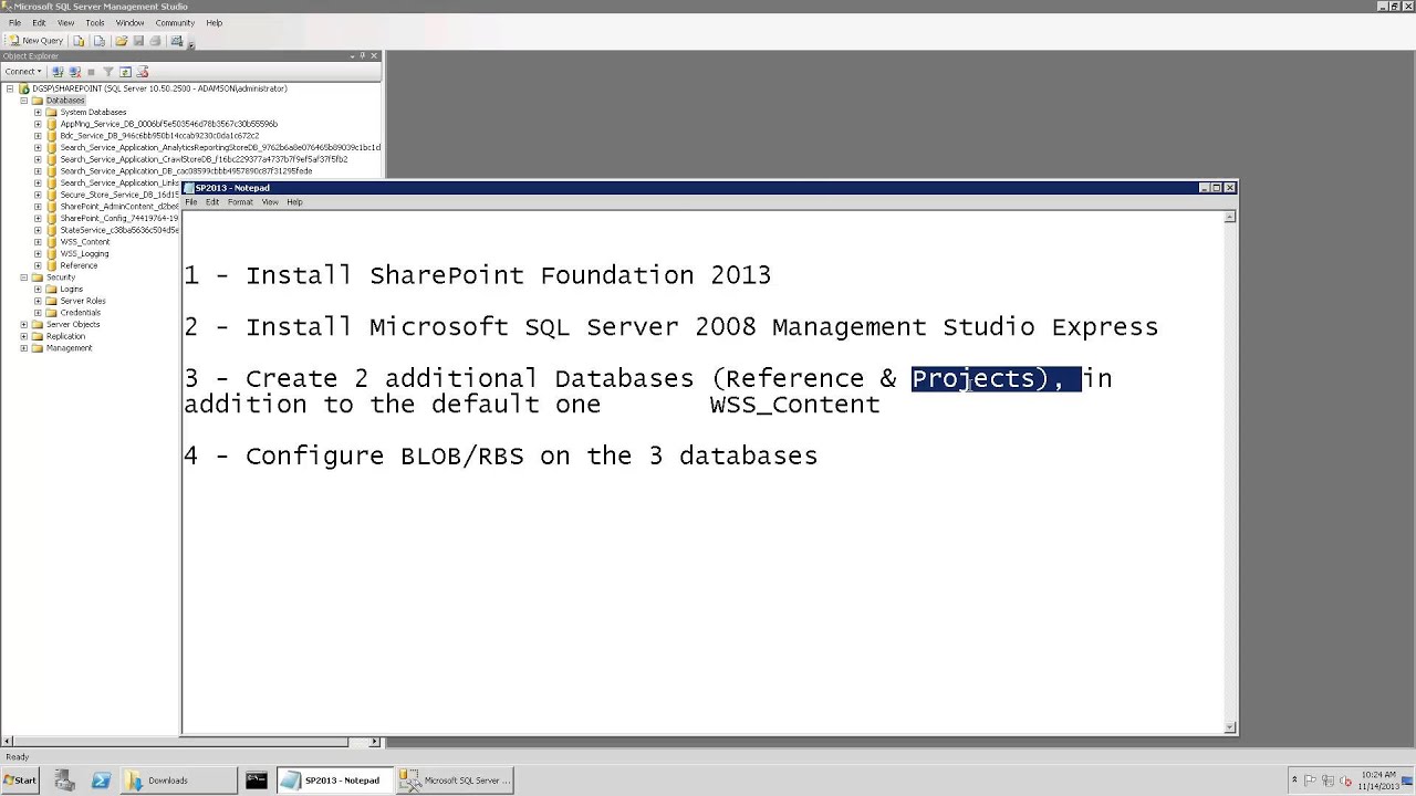 Install Sharepoint 2007 Walkthrough