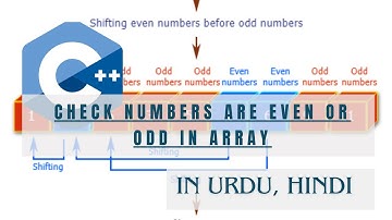 Check Numbers are EVEN or ODD in ARRAY | C++ | Urdu, Hindi