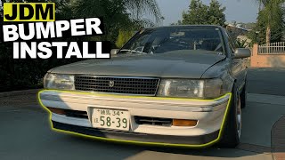 JDM JZX81/GX81 Front Bumper install on MX83 Cressida