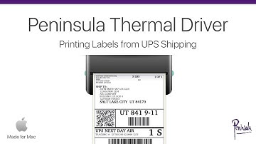 Printing UPS Labels using a thermal label printer on Apple Mac
