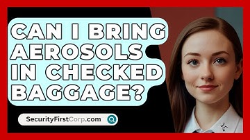 Can I Bring Aerosols In Checked Baggage? - SecurityFirstCorp.com