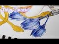 Coloring Tulips with Copic Marker TUTORIAL!!