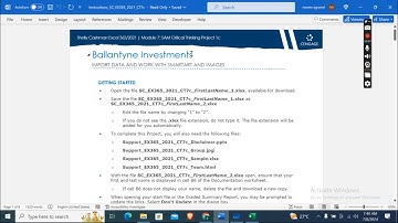 Excel Module 7 SAM Project 1a | Shelly Cashman Excel 2019 | Ballantyne Investments  #shellycashman