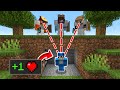 Minecraft Manhunt But Hunters Looking at Me Increases My Health...