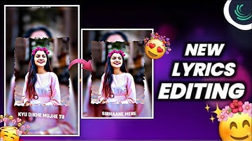 kyu dikhe mujhe tu alight motion video editing| lyrics Lofi remix status video editing alight motion