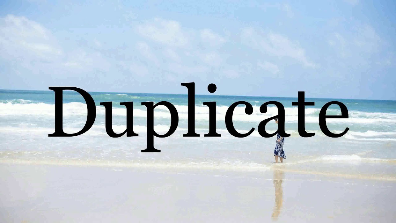 duplicate synonym