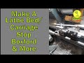 Lathe Bed Stop with accessory blocks