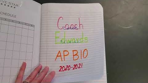 Notebook Set Up AP BIO