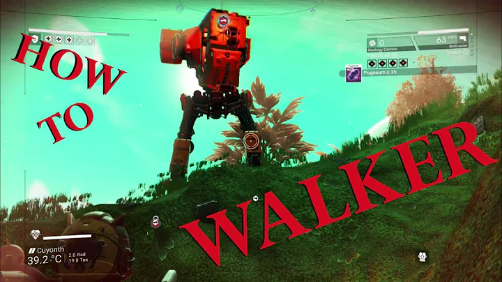 Taking down a Sentinel Walker - No Man's Sky How To