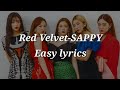 Red Velvet-SAPPY Easy lyrics