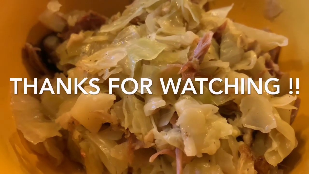 Cabbage with Smoked Turkey YouTube