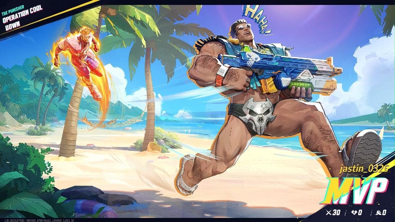 Marvel Rivals Punisher Aqua Arsenal MVP 30 Kills and Zero Deaths in KRAKOA