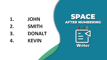 How to insert space between bullet points in Zoho Writer