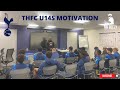 Mr beezy  motivating u14s at tottenham hotspurs football club